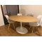 TULIPANO TABLE ROUND OR OVAL ASH WOOD TOP